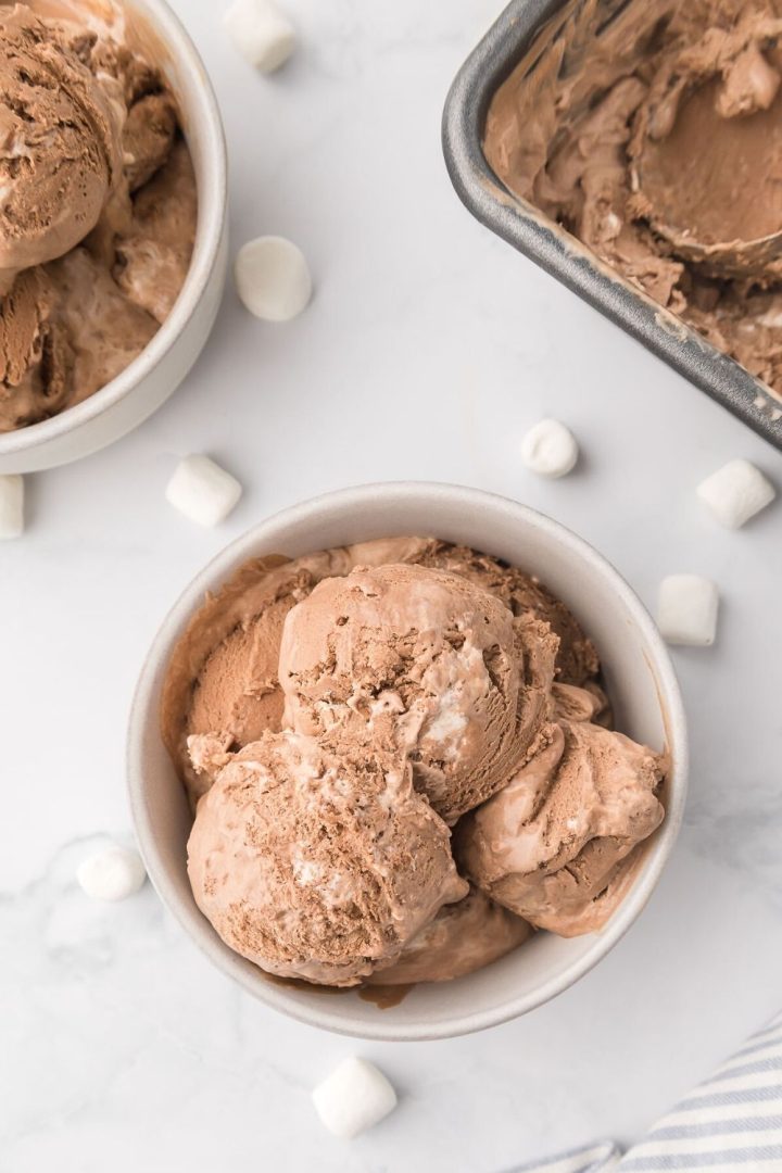 Easy Chocolate Marshmallow Ice Cream (No Churn Recipe)
