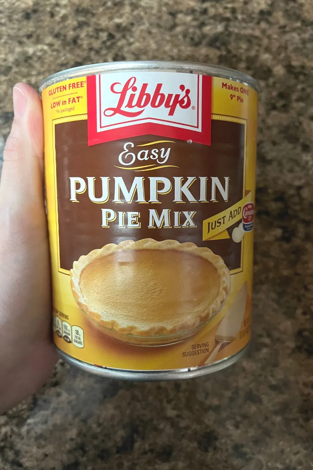 a can of Libby's Pumpkin Pie Mix