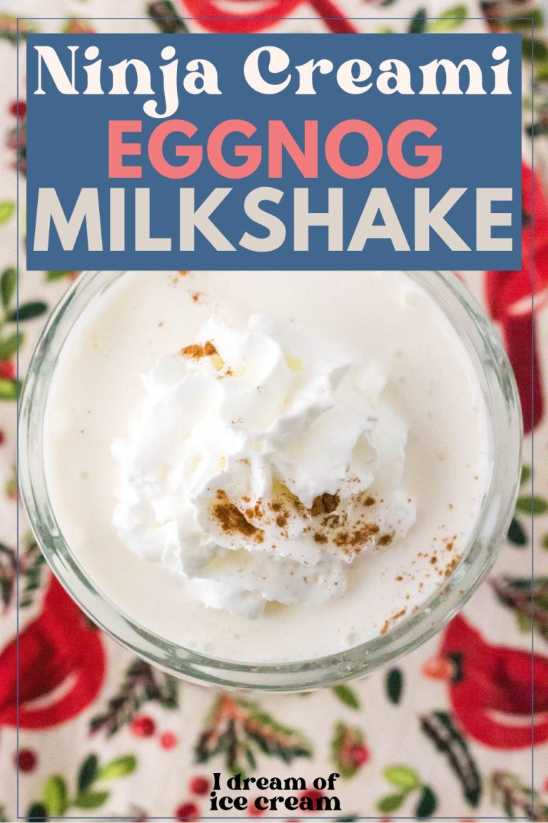 Easy Ninja Creami Eggnog Milkshake I Dream of Ice Cream