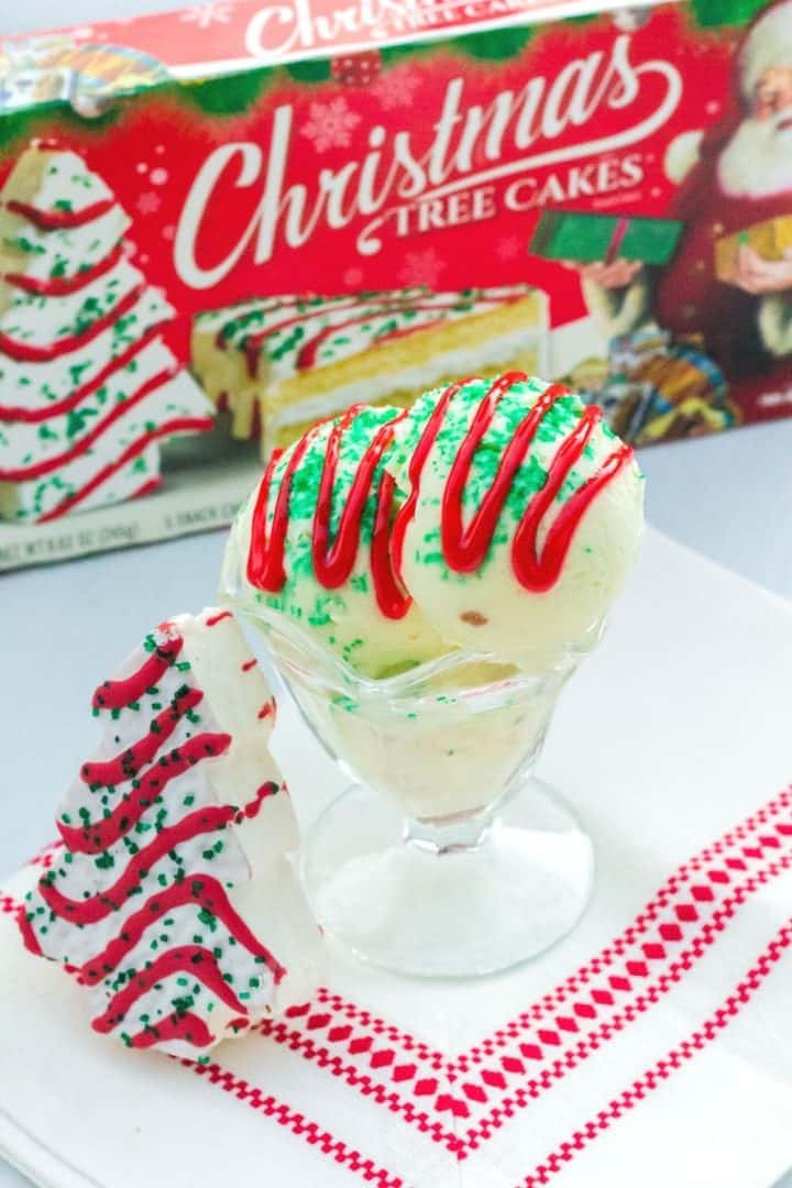 Ninja Creami Little Debbie Christmas Tree Cake Ice Cream I Dream of