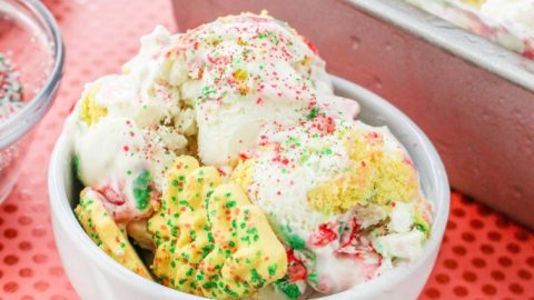 No Churn Christmas Cookie Ice Cream - I Dream of Ice Cream