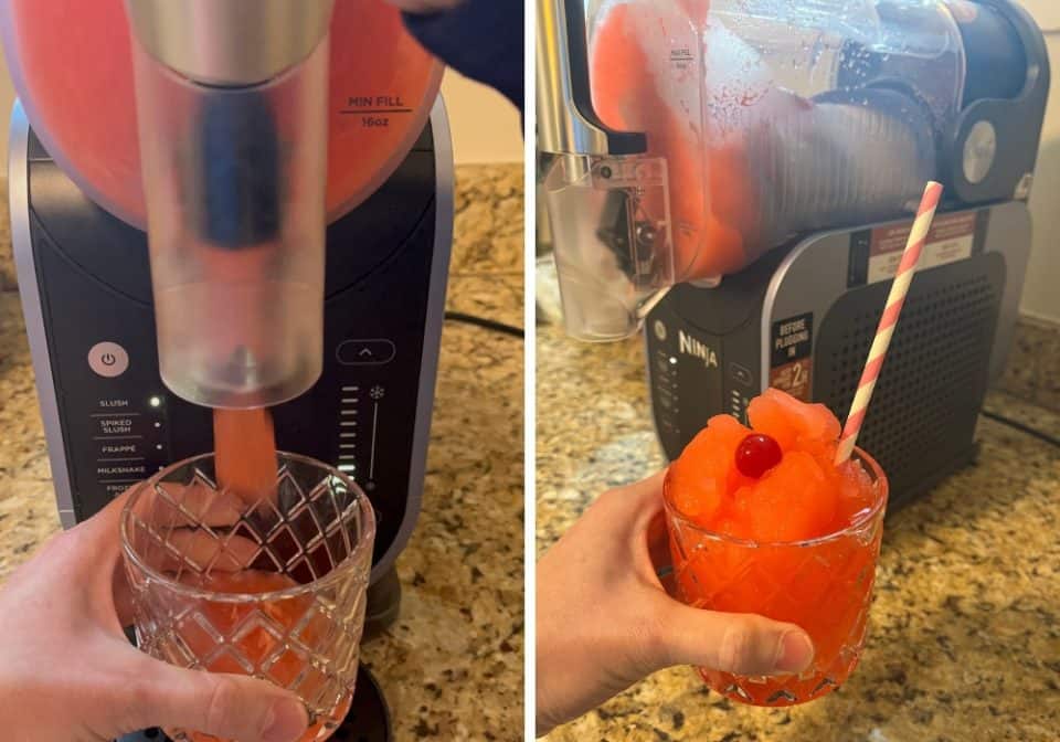 Ninja Slushi Shirley Temple Slush - I Dream of Ice Cream